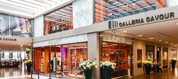 Die Galleria Cavour Bologna ist das Herzstück des Luxus-Shoppings